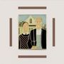 Brooches - Pin American Gothic - Grant Wood, 1930 - PINPINPIN.IT