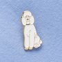 Brooches - Pin Poodle white - PINPINPIN.IT