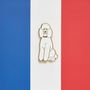 Brooches - Pin Poodle white - PINPINPIN.IT