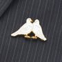 Brooches - Pin Doves - PINPINPIN.IT