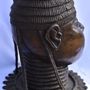 Pièces uniques - Tête de reine mère en bronze Ife, royaume Benin, Nigeria - QUINTESSENCE AFRICAINE