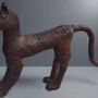 Unique pieces - Large bronze leopard, IFE art - QUINTESSENCE AFRICAINE