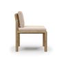 Chairs - Caleo-Natural Armless Dining Chair - SNOC