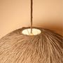 Decorative objects - Natural palm fiber pendant lamp Ø80 cm - La Coco - KAYZA