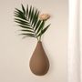 Decorative objects - EARTHEN DROP (Soliflora for dried flowers) - MONOCHROMIC CERAMIC