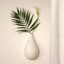 Decorative objects - EARTHEN DROP (Soliflora for dried flowers) - MONOCHROMIC CERAMIC