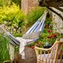 Garden textiles - Remo Hammock, Blue, Cotton - BLOOMINGVILLE