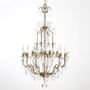 Hanging lights - BRUXELLES Chandelier - Elegance in Glass Drops - FLAMANT