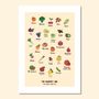 Children's decorative items - A3 poster - the market ABC - TSSxPT - SHINY STEP