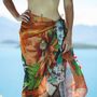 Sarongs - Orange Nostalgia Pareo - PATRICIA LAUZES