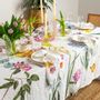 Table linen - Early Flowers ǀ 100% Linen Tablecloth - LINOROOM 100% LINEN TEXTILES