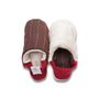 Gifts - JAPAN MADE Reversible room shoes / Tweed stripe x Micro boa - MERIPPA