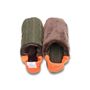 Gifts - JAPAN MADE Reversible room shoes / Tweed stripe x Micro boa - MERIPPA