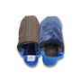 Gifts - JAPAN MADE Reversible room shoes / Tweed stripe x Micro boa - MERIPPA