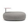 Lawn sofas   - BUBBLES garden ottoman with tablet - COUTURE JARDIN