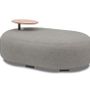 Lawn sofas   - BUBBLES garden ottoman with tablet - COUTURE JARDIN