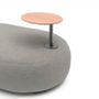 Lawn sofas   - BUBBLES garden ottoman with tablet - COUTURE JARDIN