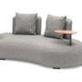 Lawn sofas   - BUBBLES garden sofa with left shelf - COUTURE JARDIN