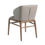 Chaises - Chaise de table à manger rembourrée en simili cuir - ANGEL CERDÁ