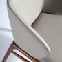 Chaises - Chaise de table à manger rembourrée en simili cuir - ANGEL CERDÁ