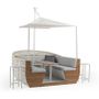 Lawn tables - CRUISE boat-shaped dining set - COUTURE JARDIN