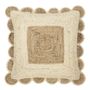 Cushions - ENOLA natural and white jute cushion 60x60 - BLANC D'IVOIRE