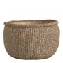 Baskets - CIKA beige cement plant pot - Large model - 44x43x24.7 - BLANC D'IVOIRE