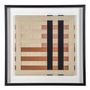 Paintings - QUADRA wall decoration beige brown and black cotton rope 60x60 - BLANC D'IVOIRE