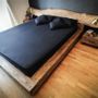 Beds - Rustic Wood Beam Bed Cristian - RECYCLEART DESIGN GROUP