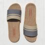 Homewear bien-être - Les Mauricettes de Georgette, claquettes ultra légères gris/beige - LES MAURICETTES