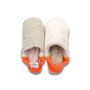 Cadeaux - JAPAN MADE Reversible room shoes / Color nep calze x Micro boa - MERIPPA