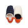 Cadeaux - JAPAN MADE Reversible room shoes / Dot tweed x Sheep boa pile - MERIPPA