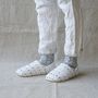 Cadeaux - JAPAN MADE Reversible room shoes / Dot tweed x Sheep boa pile - MERIPPA