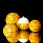 Design objects - Indian Yellow Globe Candle with Sandalwood - PONPON CURIOSITAS