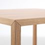 Dining Tables - X_LIGHT 80/80 cm wooden fixed table and oak veneered metal legs - I.T.F. DESIGN SRL