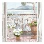 Paintings - Hanging canvas Mediterranean Balcony 90 x 200 - MATHILDE M.