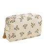 Clutches - Mandarine Flower rectangular toiletry bag, large model, in fabric - MATHILDE M.