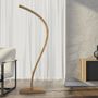 Lampadaires - Floor lamp MOODLIFTER Oak wood - STRAIPU