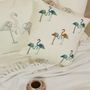 Comforters and pillows - Flamingo Dream Hand Block-Print Cushion Cover - NINÉH