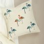 Comforters and pillows - Flamingo Dream Hand Block-Print Cushion Cover - NINÉH