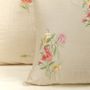 Fabric cushions - Champagne Garden Silk Lumbar Cushion Cover - NINÉH