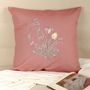 Fabric cushions - Tu'Lip Kiss Embroidered Cushion Cover - NINÉH