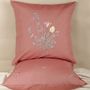 Fabric cushions - Tu'Lip Kiss Embroidered Cushion Cover - NINÉH