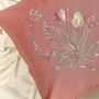 Fabric cushions - Tu'Lip Kiss Embroidered Cushion Cover - NINÉH