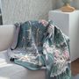 Throw blankets - Smile longevity symbol(Cranes) - BON`EE