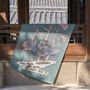 Throw blankets - Smile longevity symbol(Cranes) - BON`EE