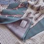 Throw blankets - Smile longevity symbol(Cranes) - BON`EE