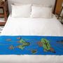 Throw blankets - Lotus with turtles - BON`EE(LIVING ART BRAND)