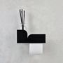 Mounting accessories - Black toilet paper holder BAUHAUS - NAMUOS