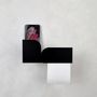 Mounting accessories - Black toilet paper holder BAUHAUS - NAMUOS